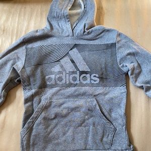 Adidas gray teen hoodie